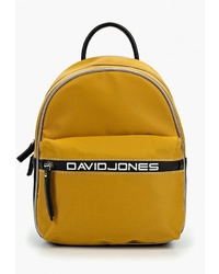 Женский желтый рюкзак из плотной ткани от David Jones