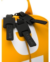 Мужской желтый рюкзак с принтом от Diesel