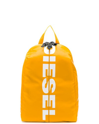 Мужской желтый рюкзак с принтом от Diesel