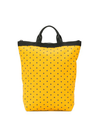 Мужской желтый рюкзак с принтом от Fefè