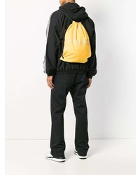 Мужской желтый рюкзак с принтом от Gosha Rubchinskiy