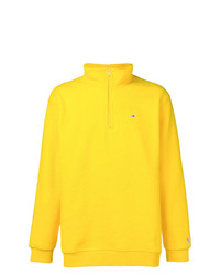 Мужской желтый свитер на молнии от Tommy Jeans