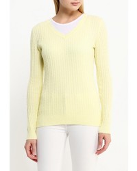 Женский желтый свитер с v-образным вырезом от Baon