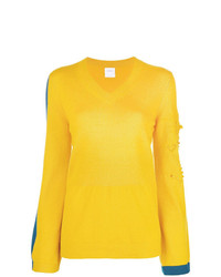 Женский желтый свитер с v-образным вырезом от Barrie