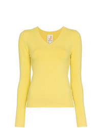Женский желтый свитер с v-образным вырезом от JoosTricot