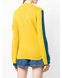 Женский желтый свитер с v-образным вырезом от Barrie