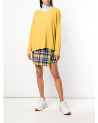 Женский желтый свитер с v-образным вырезом от Aspesi