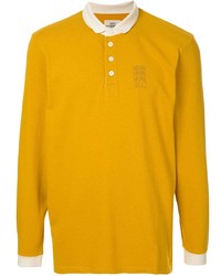 Мужской желтый свитер с воротником поло от Kent & Curwen