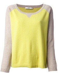 Женский желтый свитер с круглым вырезом от 0039 Italy