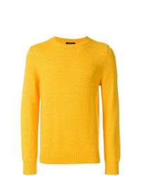 Мужской желтый свитер с круглым вырезом от A.P.C.