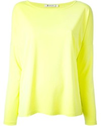 Женский желтый свитер с круглым вырезом от Alexander Wang
