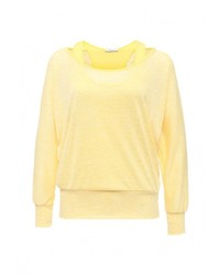 Женский желтый свитер с круглым вырезом от Aurora Firenze