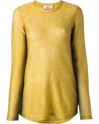Женский желтый свитер с круглым вырезом от Aviu
