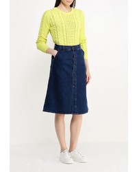 Женский желтый свитер с круглым вырезом от Befree