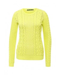 Женский желтый свитер с круглым вырезом от Befree