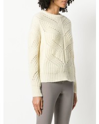 Женский желтый свитер с круглым вырезом от Peserico