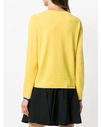 Женский желтый свитер с круглым вырезом от Chinti & Parker
