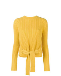 Женский желтый свитер с круглым вырезом от Cashmere In Love