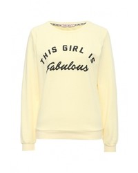 Женский желтый свитер с круглым вырезом от Chic Chic