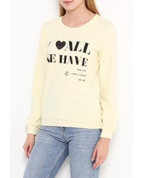 Женский желтый свитер с круглым вырезом от Chic Chic