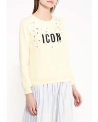 Женский желтый свитер с круглым вырезом от Chic Chic