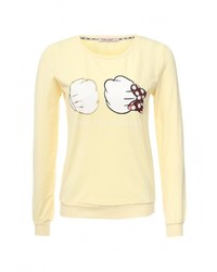 Женский желтый свитер с круглым вырезом от Chic Chic