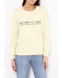 Женский желтый свитер с круглым вырезом от Chic Chic