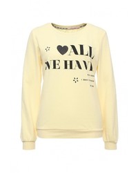 Женский желтый свитер с круглым вырезом от Chic Chic