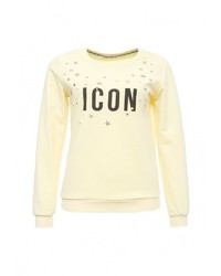 Женский желтый свитер с круглым вырезом от Chic Chic