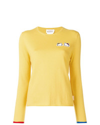 Женский желтый свитер с круглым вырезом от Chinti & Parker