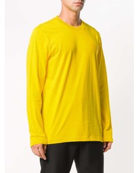 Мужской желтый свитер с круглым вырезом от Y-3