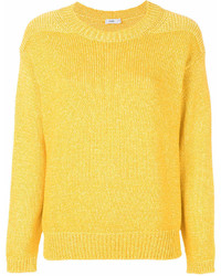 Женский желтый свитер с круглым вырезом от Closed