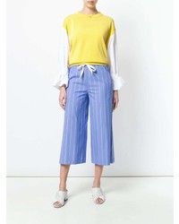 Женский желтый свитер с круглым вырезом от Erika Cavallini