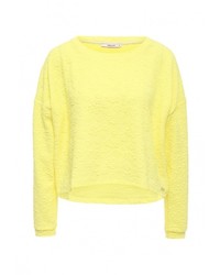 Женский желтый свитер с круглым вырезом от Coquelicot