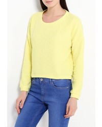 Женский желтый свитер с круглым вырезом от Coquelicot