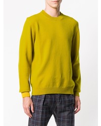 Мужской желтый свитер с круглым вырезом от Ps By Paul Smith