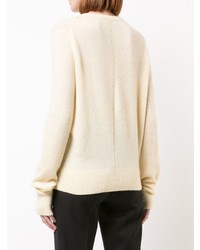 Женский желтый свитер с круглым вырезом от The Row