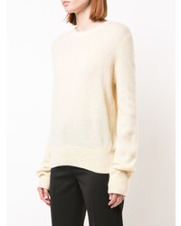 Женский желтый свитер с круглым вырезом от The Row