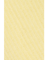 Женский желтый свитер с круглым вырезом от Miu Miu