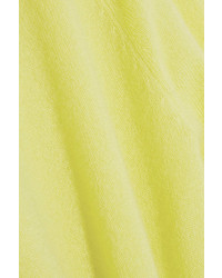 Женский желтый свитер с круглым вырезом