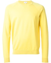 Мужской желтый свитер с круглым вырезом от Façonnable