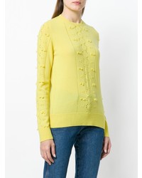 Женский желтый свитер с круглым вырезом от Barrie