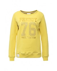 Женский желтый свитер с круглым вырезом от Freddy