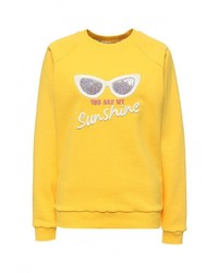 Женский желтый свитер с круглым вырезом от Girls in Bloom