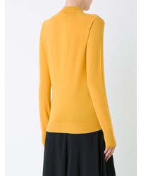 Женский желтый свитер с круглым вырезом от Lemaire