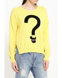 Женский желтый свитер с круглым вырезом от Iceberg