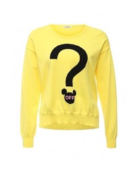 Женский желтый свитер с круглым вырезом от Iceberg