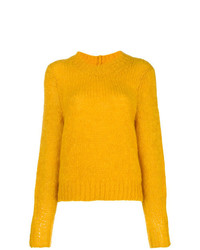Женский желтый свитер с круглым вырезом от Isabel Marant