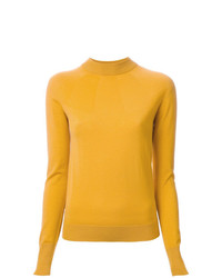 Женский желтый свитер с круглым вырезом от Lemaire