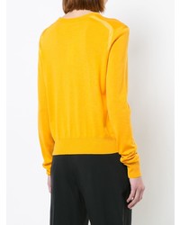 Женский желтый свитер с круглым вырезом от Proenza Schouler
